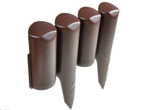 PALISADA OGRODOWA - UV- WYSOKA Wytrzymała Płotek Ogrodowy Obrzeże - Brązowa na Arena.pl