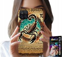ETUI DO SAMSUNG GALAXY A22 5G - SKORPION ZNAK ZODIAKU ASTRONOMIA + FOLIA