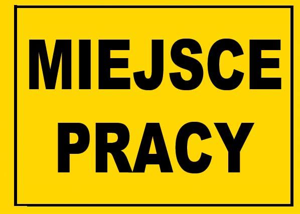 BTO-52 - ZNAK - TABLICA budowlana -  STREFA PRACY zdjęcie 1