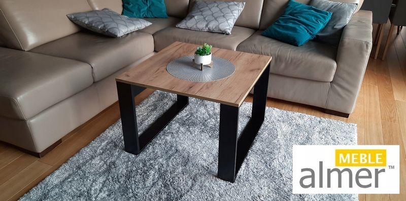 Ława Stolik K5 w stylu loft 70x70x50 zdjęcie 1