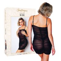 Sukienka erotyczna, mała czarna na ramiączkach