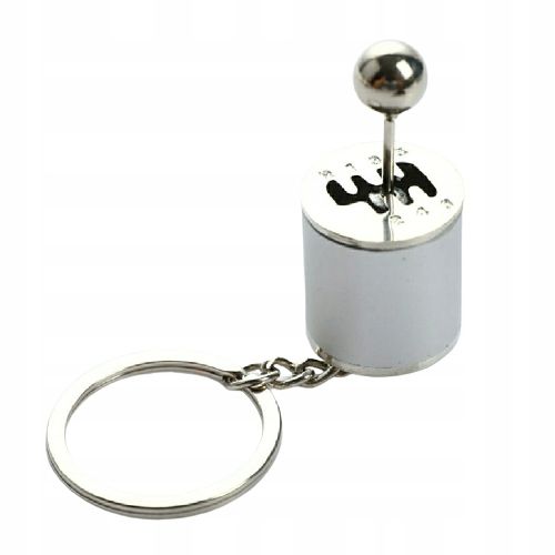 Breloczek do Klucz skrzynia biegów Shift Silver Drag Street Wyścig Samochód zdjęcie 1