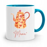 Kubek Błękitny Dla Mamy Dzień Mamy Mama Prezent Z Nadrukiem Ze Zdjęciem