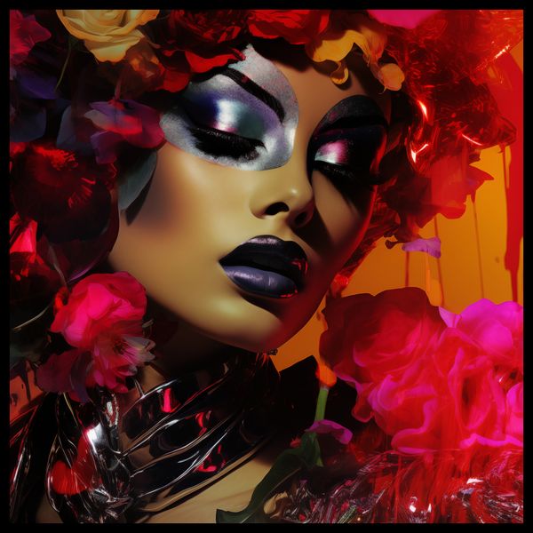 Plakat 80x80cm Kwiecista Diva zdjęcie 2