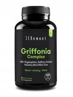 Griffonia Complex 300mg - 5-HTP & L-tryptofan, B6, B12, Cynk 120 Kapsułek