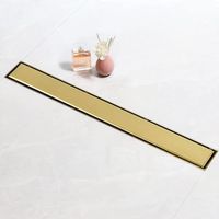ODPŁYW PRYSZNICOWY LINIOWY 80 CM ZŁOTY ZE STALI NIERDZEWNEJ