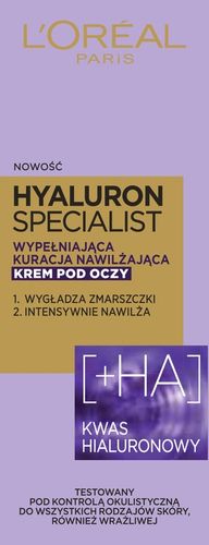 L'Oréal Paris Hyaluron Specialist Krem pod Oczy 15ml na Arena.pl