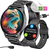 Smartwatch damski zegarek PL MENU ROZMOWY SMART WATCH BLACK WATCH 7 PRO