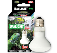 REPTILE NOVA Żarówka 50W UVA DAYLIGHT grzewcza dzienna do terrarium E27