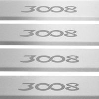 Listwa progowa PEUGEOT 3008 MK2 Stal nierdzewna 304 mat 4szt