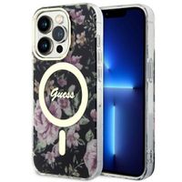 Etui Guess do iPhone 14 Pro, Czarny, MagSafe