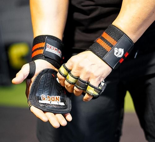 Rękawiczki na Siłownię Antypoślizgowe Neoprenowe Treningowe Roz M Czarne na Arena.pl