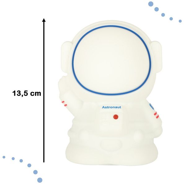 Lampka nocna silikonowa biała astronauta zdjęcie 2