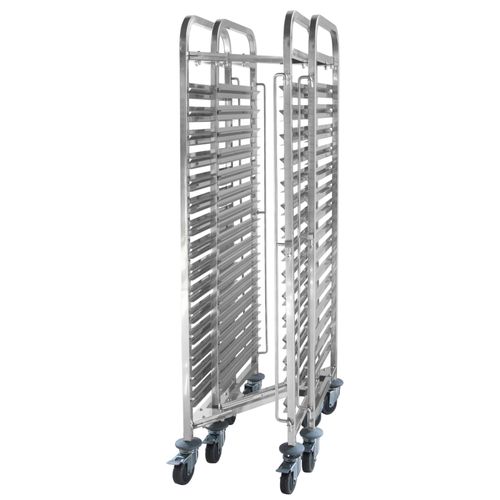 Wózek stalowy do transportu pojemników i tac GN 15 x GN1/1 na Arena.pl