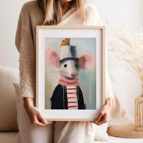 Plakat dziecięcy szczurek szczur 40x50 cm na Arena.pl