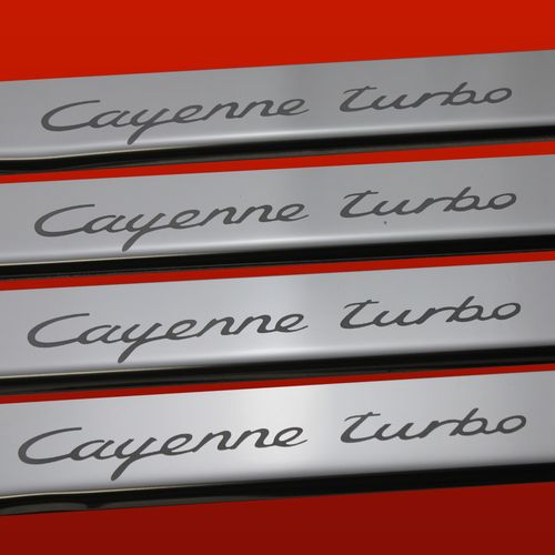 Listwa progowa PORSCHE CAYENNE 957 CAYENNE TURBO Stal nierdzewna 304 połysk na Arena.pl