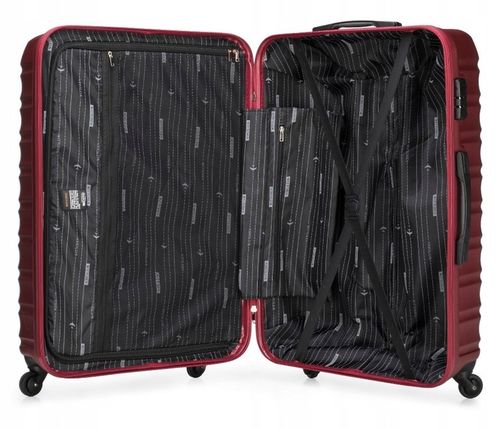 Walizka duża z ABS-u WITTCHEN 56-3A-313-31 bordowa lekka twarda wytrzymała na Arena.pl