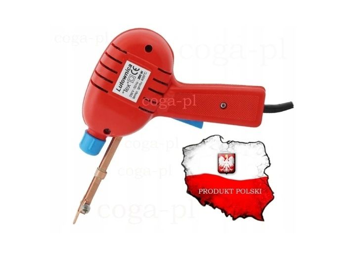Polska lutownica transformatorowa TEX LED 200W RED zdjęcie 3