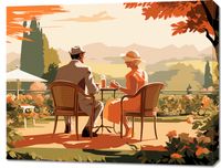 Obraz 90x70cm Retro Randka