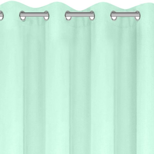 Zasłona gotowa na przelotkach ADORE 140x250 Design91 jasnomiętowy zdjęcie 3