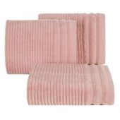 Ręcznik frotte z bordiurą SAMMY 30X50 pudrowy róż