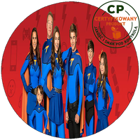 Opłatek na tort Grzmotomocni