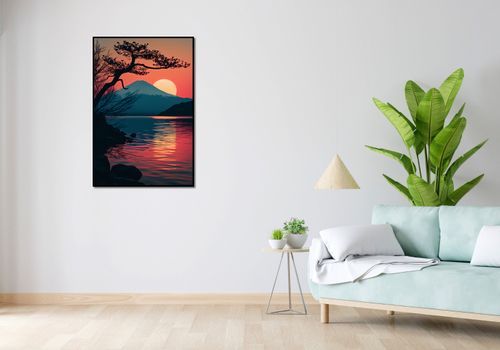 Plakat 67,5x100cm Góra Wieczorem na Arena.pl
