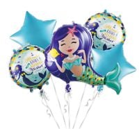 Zestaw balonów syrena syrenka, 5 szt.