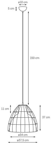 Lampa wisząca KASPA Frame L na Arena.pl