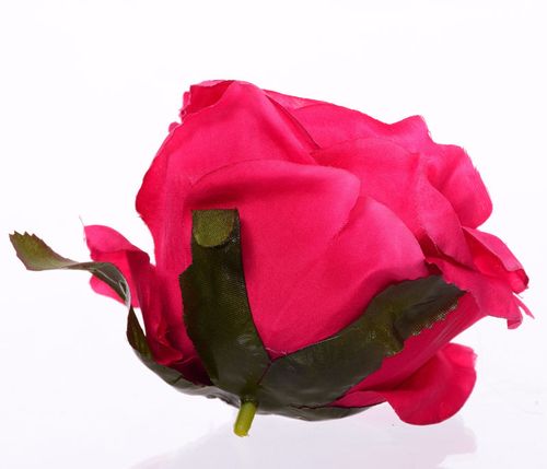 Róża wyrobowa czerwonomalinowa 8cm na Arena.pl