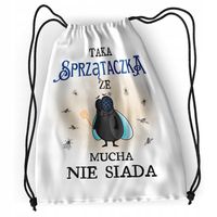 Plecak Dla Sprzątaczki Sportowy Szkolny Worek Z Nadrukiem Ze Zdjęciem