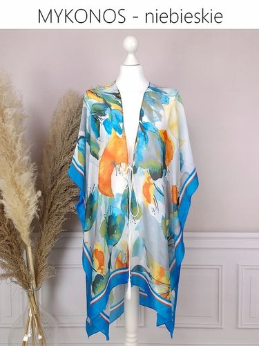 PAREO SUKIENKA PLAŻOWA JEDWAB chusta BOHO KOLORY na Arena.pl
