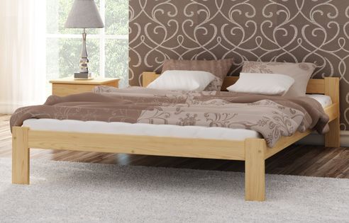 Łóżko drewniane NABA 140x200 + stelaż elastyczny