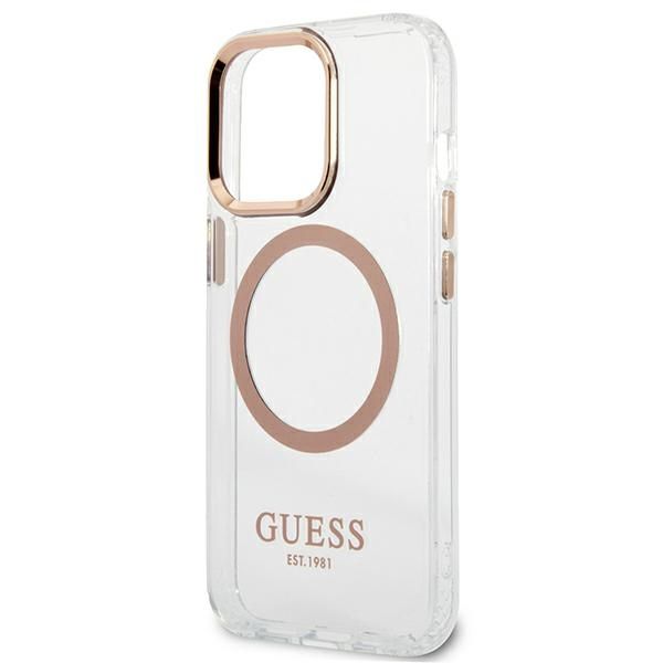 Etui Guess do iPhone 13 Pro Max, Złoty, MagSafe zdjęcie 6