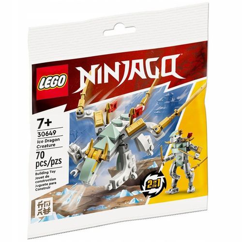 LEGO Ninjago Odrzutowiec ponaddźwiękowy Jay’a EVO 71784 + Lodowy smok 30649 na Arena.pl