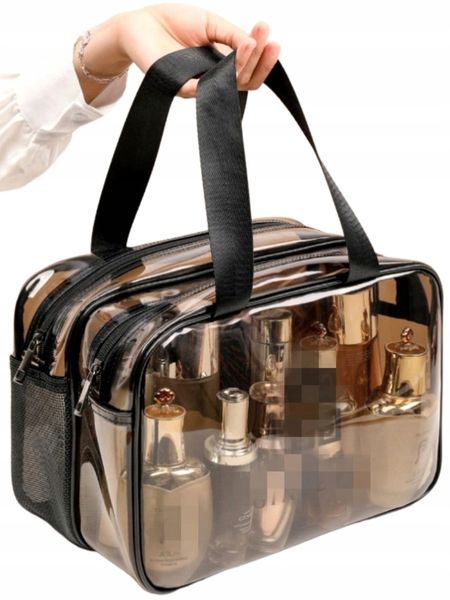 Torba Do Samolotu Ryanair Kosmetyczka 2 Zamki Pcv zdjęcie 2