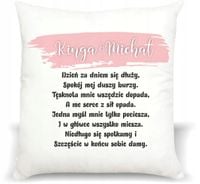 foto PODUSZKA PREZENT na Walentynki z napisem