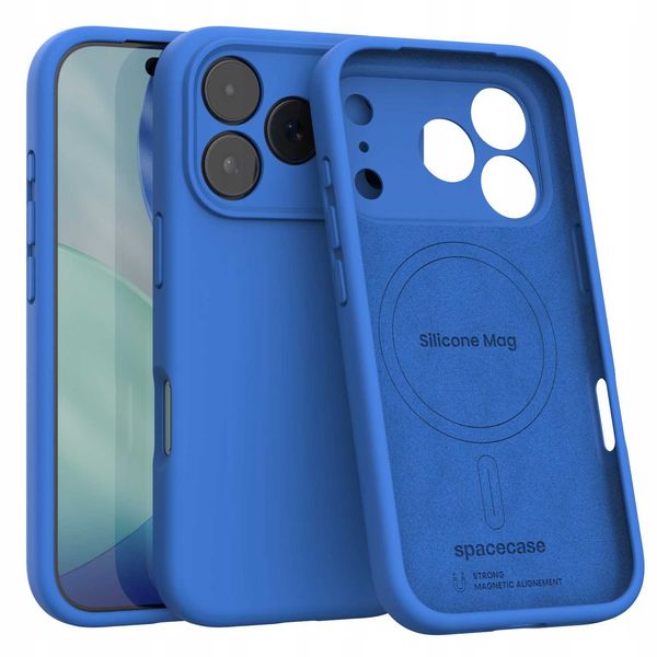 Spacecase Silicone Mag Iphone 17 Pro Blue zdjęcie 1