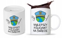 Zestaw Dla Policjanta Prezent Kubek + Skarbonka Z Nadrukiem Ze Zdjęciem