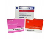 Testosteron sterole kozieradka Mocny Mega zestaw masa mięsniowa siła mięśni