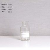 Wazon W  Stylu Skandynawskim  Dekoracja Nowoczesnego Wnętrza Transparentny B-250ML