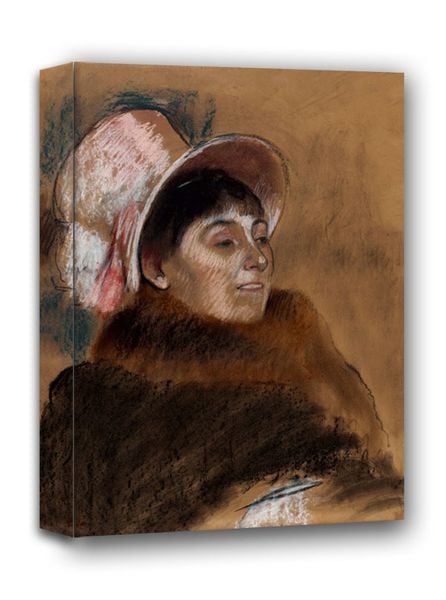 Madame Dietz Monnin, Edgar Degas - obraz na płótnie 60x80 cm zdjęcie 1