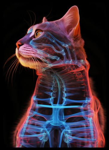 Plakat 39,5x55cm Anatomia Kota na Arena.pl