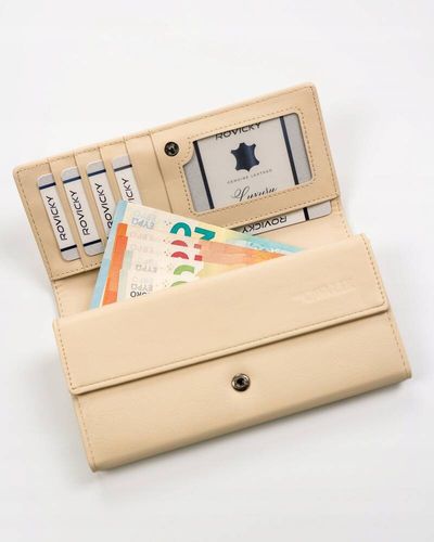 elegancki, duży portfel damski ze skóry ekologicznej - 4u cavaldi na Arena.pl