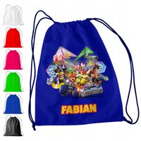 WOREK PLECAK SPORTOWY NA WF DLA DZIECI - SUPER MARIO BROS + IMIĘ! LUIGI