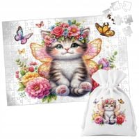 PUZZLE TRADYCYJNE - ZWIERZĘTA KOT KOTEK KICIUŚ SŁODKI - 24 el