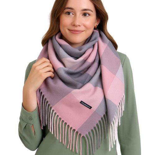 Chusta damska apaszka szalik w kratkę na Arena.pl