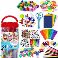 Zestaw Kreatywny Plastyczny dla Dzieci na Prezent Duży DIY do Rękodzieła