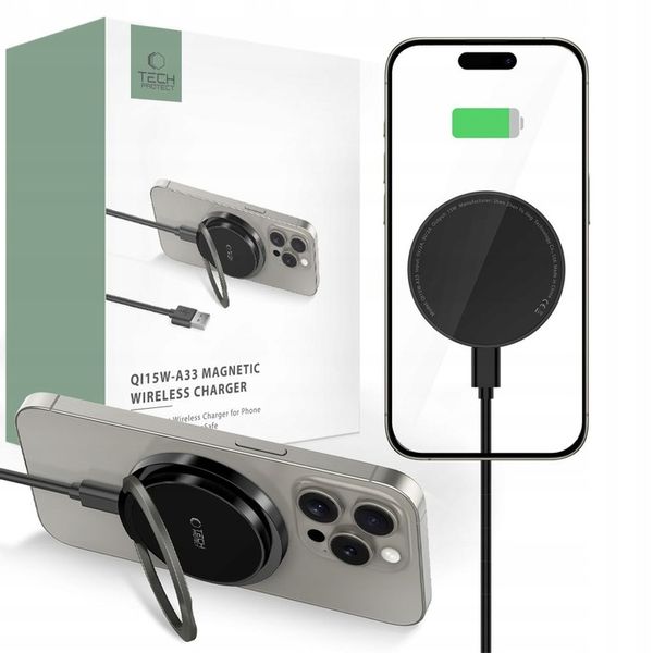 ŁADOWARKA INDUKCYJNA DO MAGSAFE USB-C 15W Z PODSTAWKĄ NA IPHONE 12 13 14 15 zdjęcie 1