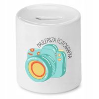 Skarbonka Dla Fotografa Najlepsza Fotografka Z Nadrukiem Ze Zdjęciem